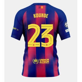 Pánské fotbalový oblečení Barcelona Jules Kounde #23 Domácí košile 2025-26 Krátkým Rukávem
